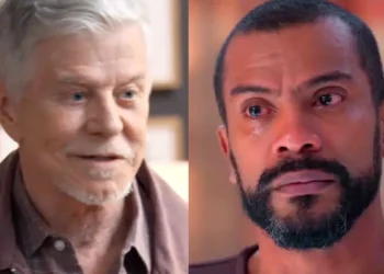 Kasper (à esquerda) e João Rubens (à direita) em cenas de Três Graças.