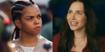 Nancy conta a Adriana que ela conquistou a admiração das detentas graças ao seu trabalho no presídio: “Encantadas”