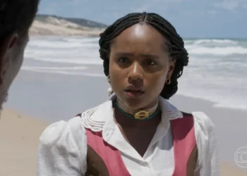 Alika (Duda Santos) em A Nobreza do Amor (Foto: Reprodução/TV Globo)