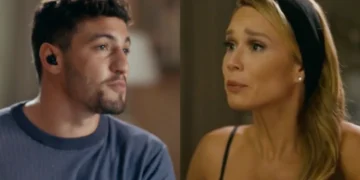 André (Henrique Barreira) e Dora (Mariana Ximenes) em Quem Ama Cuida (Foto: Reprodução/TV Globo)