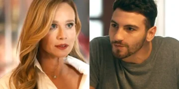 Dora (à esquerda) e André (à direita) em cenas de Quem Ama Cuida.