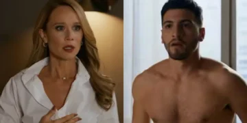 Dora (Mariana Ximenes) e André (Henrique Barreira) em Quem Ama Cuida (Foto: Reprodução/TV Globo)