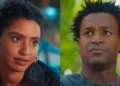 Eduarda (Gabz) e Leandro (David Júnior) em Coração Acelerado (Foto: Reprodução/TV Globo)