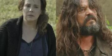 Emília e Bernardo em Além do Tempo. (Foto: reprodução/Globo)