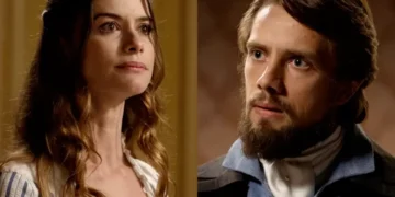 Lívia e Felipe em Além do Tempo. (Foto: reprodução/Globo)