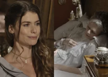 Lívia e Vitória em Além do Tempo. (Foto: reprodução/Globo)