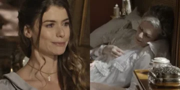 Lívia e Vitória em Além do Tempo. (Foto: reprodução/Globo)