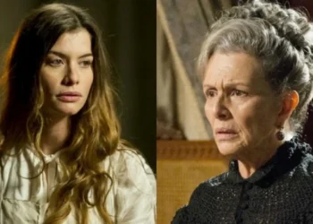 Lívia e Vitória em Além do Tempo. (Foto: reprodução/Globo)