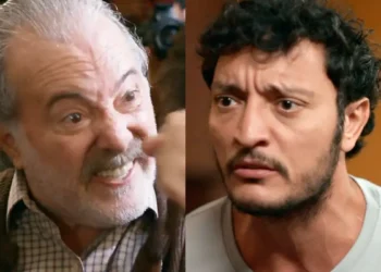 Otoniel (à esquerda) e Tom (à direita) em Quem Ama Cuida.