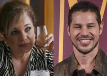Quem Ama Cuida: Com Adriana presa, Pilar bota as mãos na fortuna de Arthur e vira amante de motorista