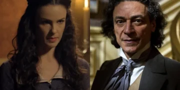 Rosa e Bento em Além do Tempo. (Foto: reprodução/Globo)