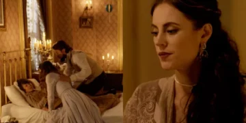 Alex, Lívia e Felipe em Além do Tempo. (Foto: reprodução/Globo)