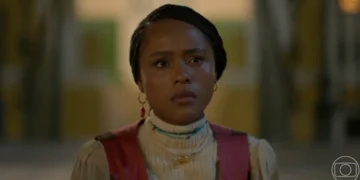 Alika (Duda Santos) em A Nobreza do Amor (Foto: Reprodução/TV Globo)