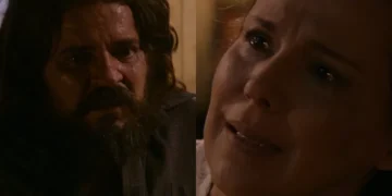 Emília e Bernardo em Além do Tempo. (Foto: reprodução/Globo)