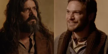 Bernardo e Pedro em Além do Tempo. (Foto: reprodução/Globo)