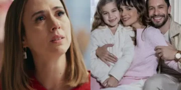 Brigitte, Luísa e César em Quem Ama Cuida. (Foto: reprodução/Globo)