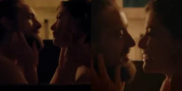 Felipe e Lívia em Além do Tempo. (Foto: reprodução/Globo)