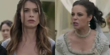 Melissa surta ao ser abandonada no altar e acusa Felipe de querer ficar com a Lívia na frente dos convidados: “é o pior dos canalhas”