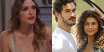 Naiane, João Raul e Agrado em Coração Acelerado. (Foto: reprodução/Globo)