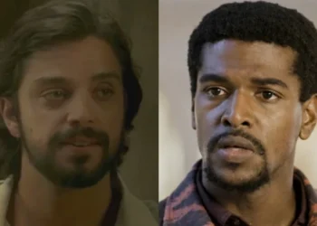 Omar (Rodrigo Simas) e Tonho (Ronald Sotto) A Nobreza do Amor (Foto: Reprodução/TV Globo)