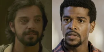 Omar (Rodrigo Simas) e Tonho (Ronald Sotto) A Nobreza do Amor (Foto: Reprodução/TV Globo)