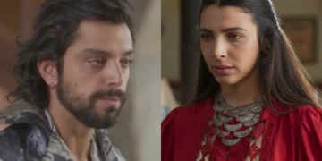 Omar e Salma em A Nobreza do Amor. (Foto: reprodução/Globo)