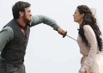 Pedro e Melissa em Além do Tempo. (Foto: reprodução/Globo)
