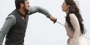 Pedro e Melissa em Além do Tempo. (Foto: reprodução/Globo)