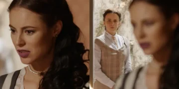 Severa e Melissa em Além do Tempo. (Foto: reprodução/Globo)