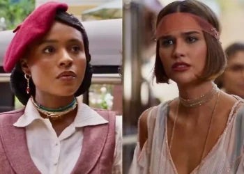 Alika (Duda Santos) e Virgínia (Theresa Fonseca) em A Nobreza do Amor (Foto: Reprodução/TV Globo)