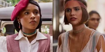 Alika (Duda Santos) e Virgínia (Theresa Fonseca) em A Nobreza do Amor (Foto: Reprodução/TV Globo)