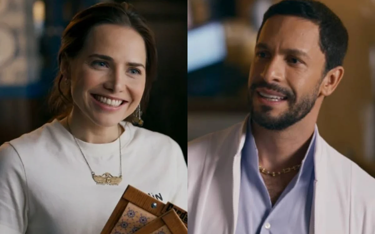 Adriana e César em Quem Ama Cuida. (Foto: reprodução/Globo)