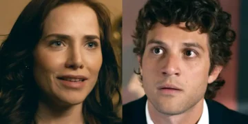 Adriana e Pedro frente a frente em Quem Ama Cuida.