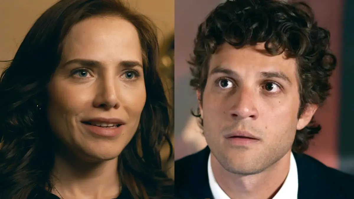Adriana e Pedro frente a frente em Quem Ama Cuida.
