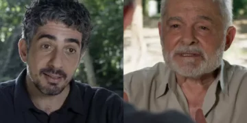 Ariel e o Mestre em Além do Tempo. (Foto: reprodução/Globo)