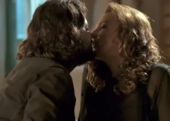 Bernardo e Emília em Além do Tempo. (Foto: reprodução/Globo)