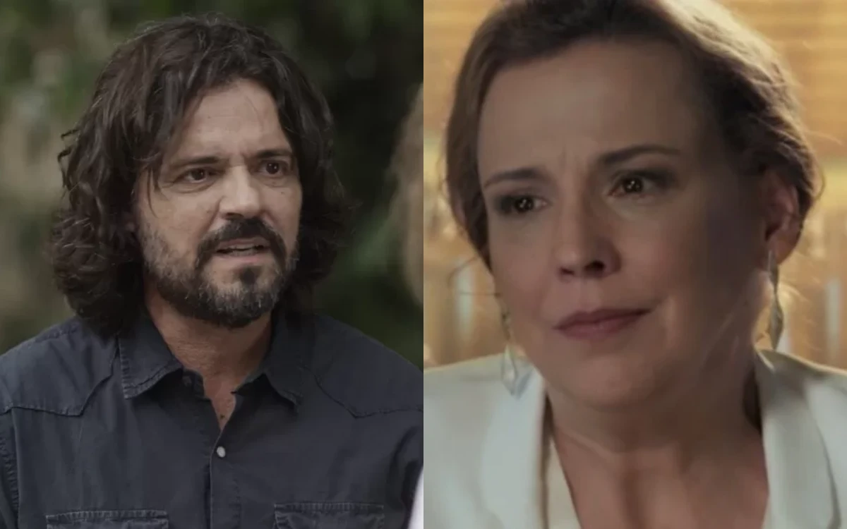 Emília e Bernardo em Além do Tempo. (Foto: reprodução/Globo)