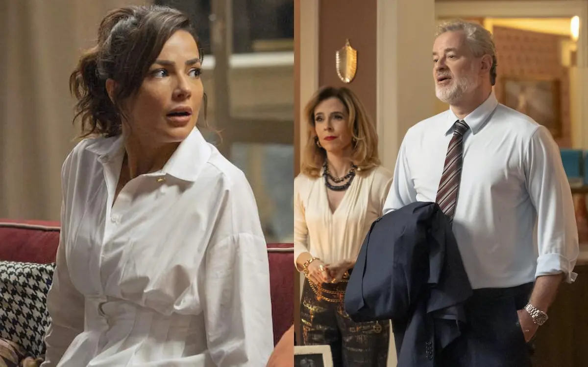 Bruna, Carmita e Ademir em Quem Ama Cuida. (Foto: divulgação/Globo)