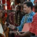 Kênia (Nikolly Fernandes) se casal com Pascoal (Luciano Quirino) em A Nobreza do Amor (Foto: Manoella Mello/Globo)