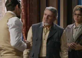 Casemiro (Cassio Gabus Mendes) em A Nobreza do Amor (Foto: Reprodução/TV Globo)
