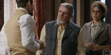 Casemiro (Cassio Gabus Mendes) em A Nobreza do Amor (Foto: Reprodução/TV Globo)