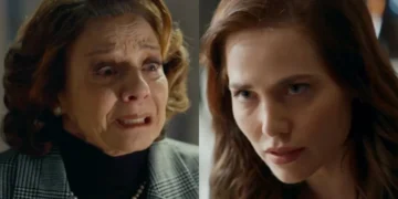 Diná e Adriana em Quem Ama Cuida. (Foto: reprodução/Globo)