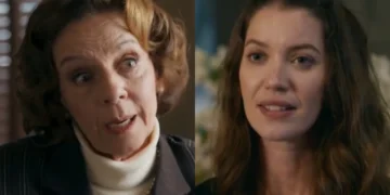 Diná e Francesca em Quem Ama Cuida. (Foto: reprodução/Globo)