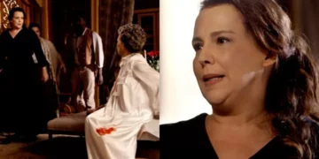 Emília e Vitória em Além do Tempo. (Foto: reprodção/Globo)