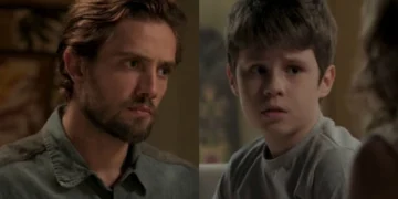 Felipe e Alex em Além do Tempo. (Foto: reprodução/Globo)