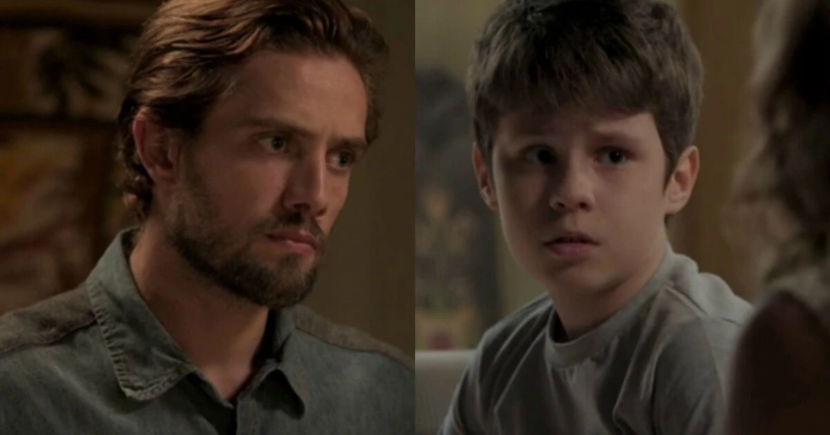 Felipe e Alex em Além do Tempo. (Foto: reprodução/Globo)