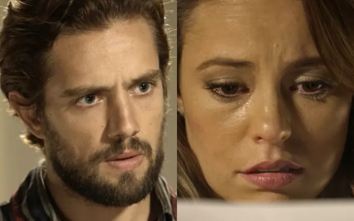 Melissa e Felipe em Além do Tempo. (Foto: reprodução/Globo)