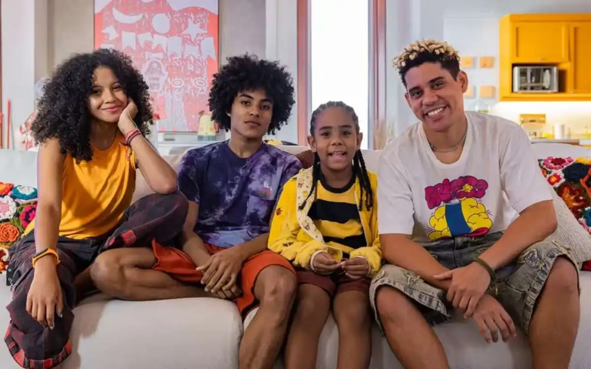 Filhos de Juli em Por Amor. (Foto: reprodução/Globo)
