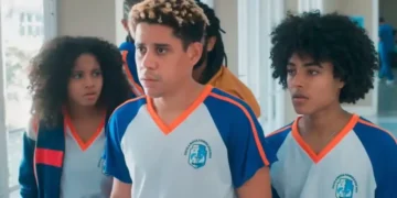 Filhos de Juli em Por Você. (Foto: reprodução/Globo)