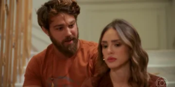 Gael (André Luiz Frambach) e Naiane (Isabelle Drummond) em Coração Acelerado (Foto: Reprodução/TV Globo)